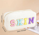 Cosmetic college patch make up bag -clearance