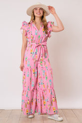 Pink Champagne brunch jumpsuit